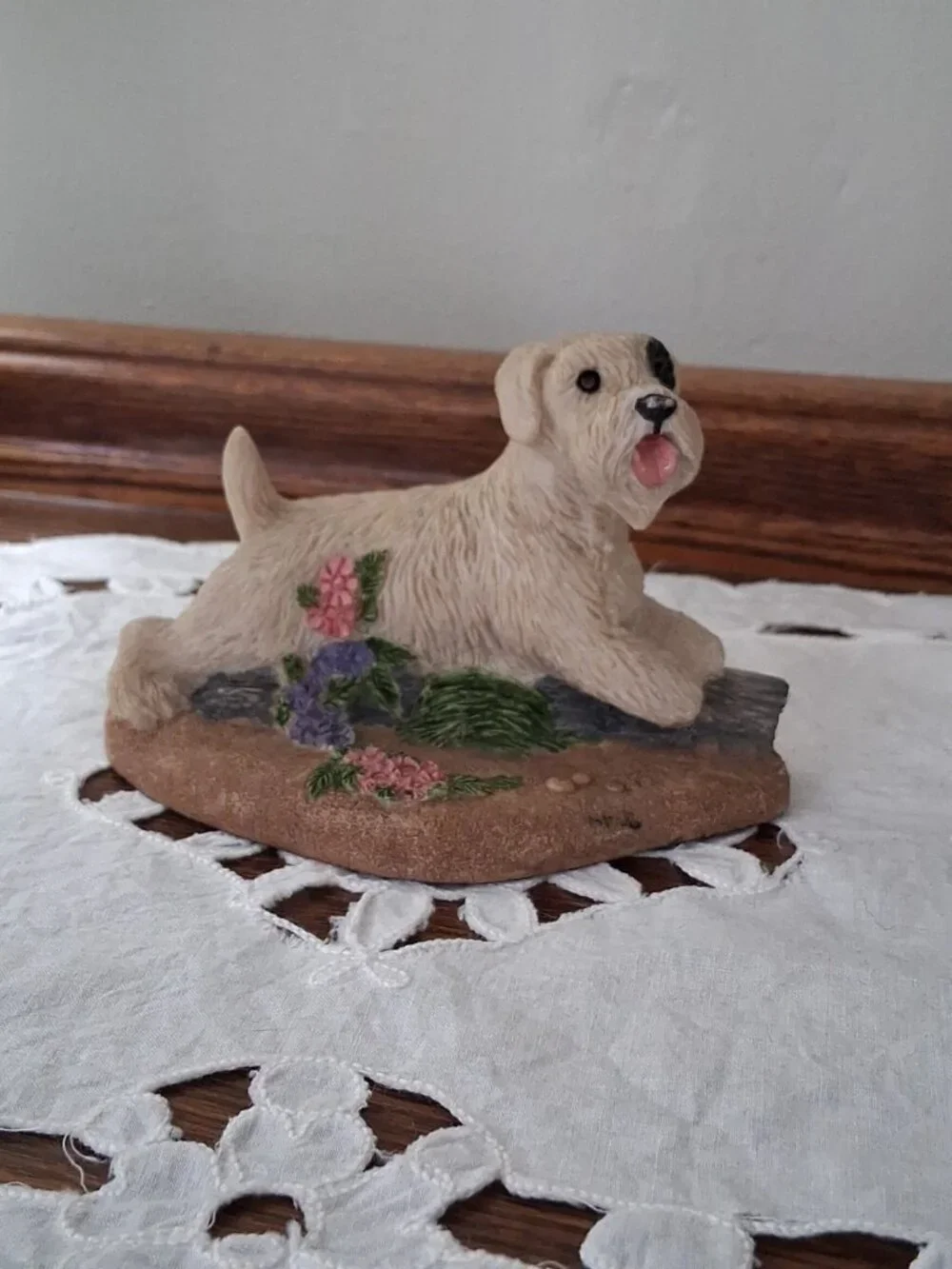 Charmstone Schnauzer Dog Figurine Statue 4 1/2